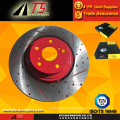 Red coating anti-rust brake rotor rust proof